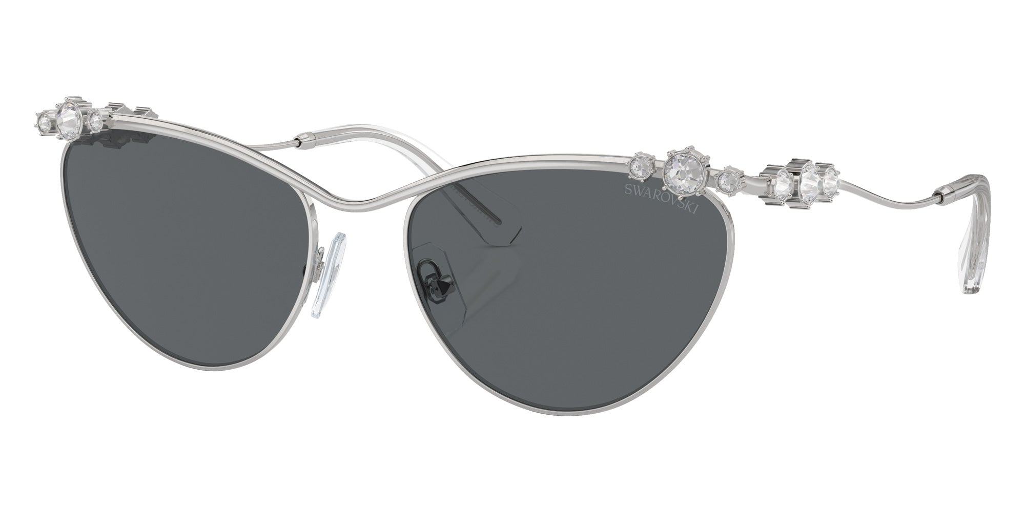 Swarovski SK7017 400187 58 - Silver / Dark Gray #id:sk7017400187_s:100105