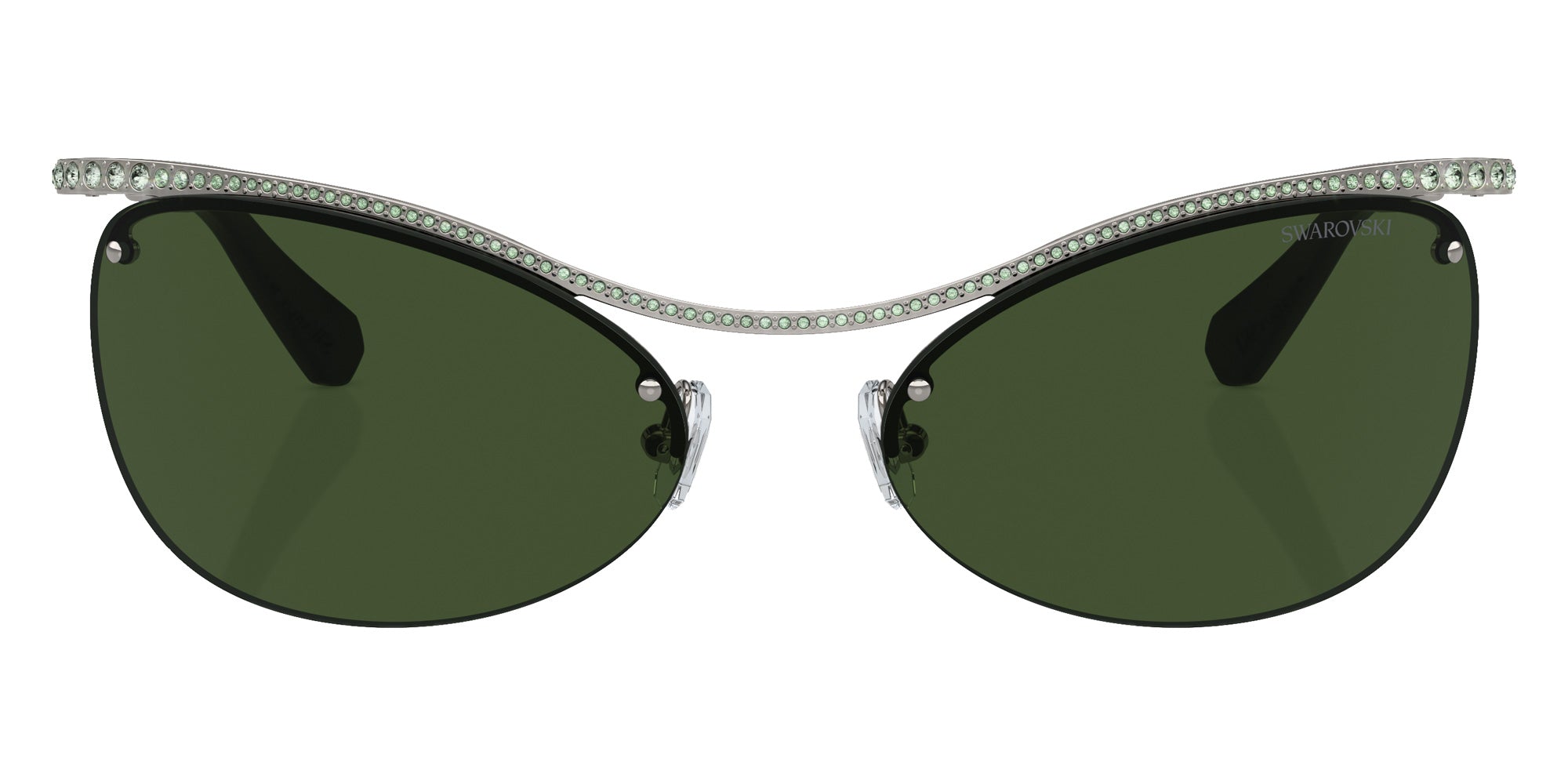 Swarovski SK7018 400971 63 - Gunmetal / Dark Green #id:sk7018400971_s:106100
