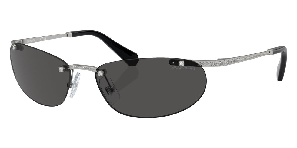 Swarovski SK7019 400187 59 - Matte Silver / Dark Gray #id:sk7019400187_s:100105