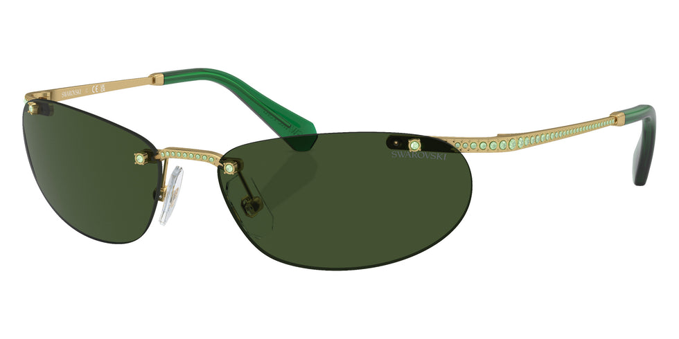 Swarovski SK7019 402471 59 - Matte Gold / Green #id:sk7019402471_s:104105