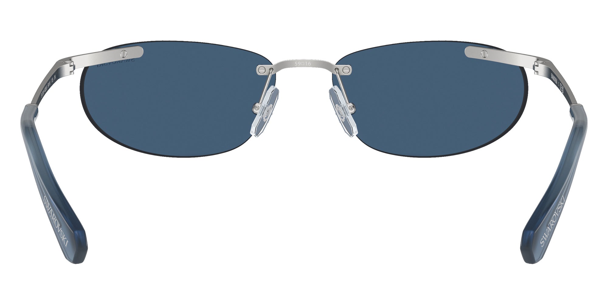 Swarovski SK7019 402555 59 - Matte Silver / Dark Blue #id:sk7019402555_s:106115