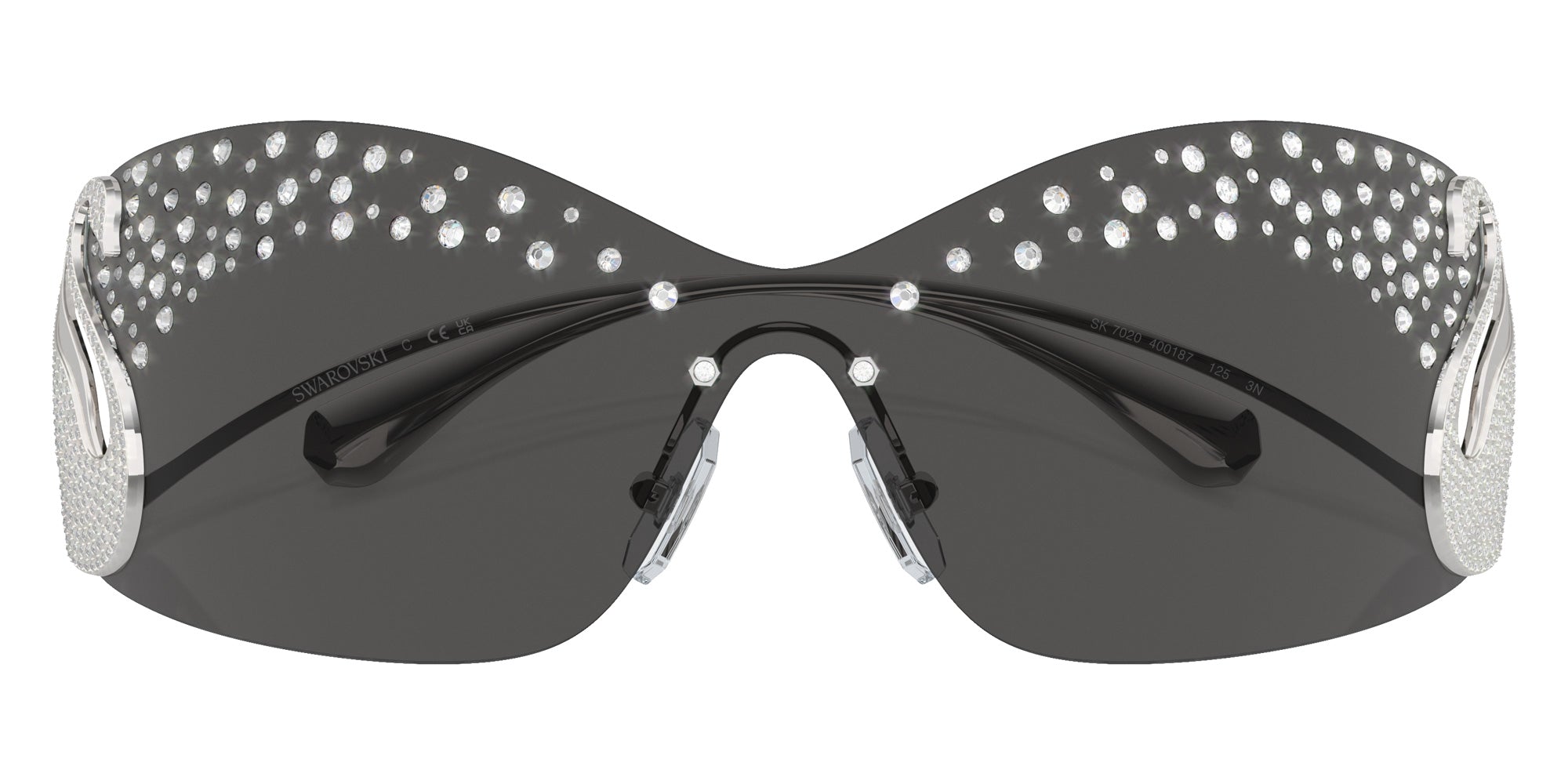 Swarovski SK7020 400187 134 - Silver / Dark Gray #id:sk7020400187_s:102120