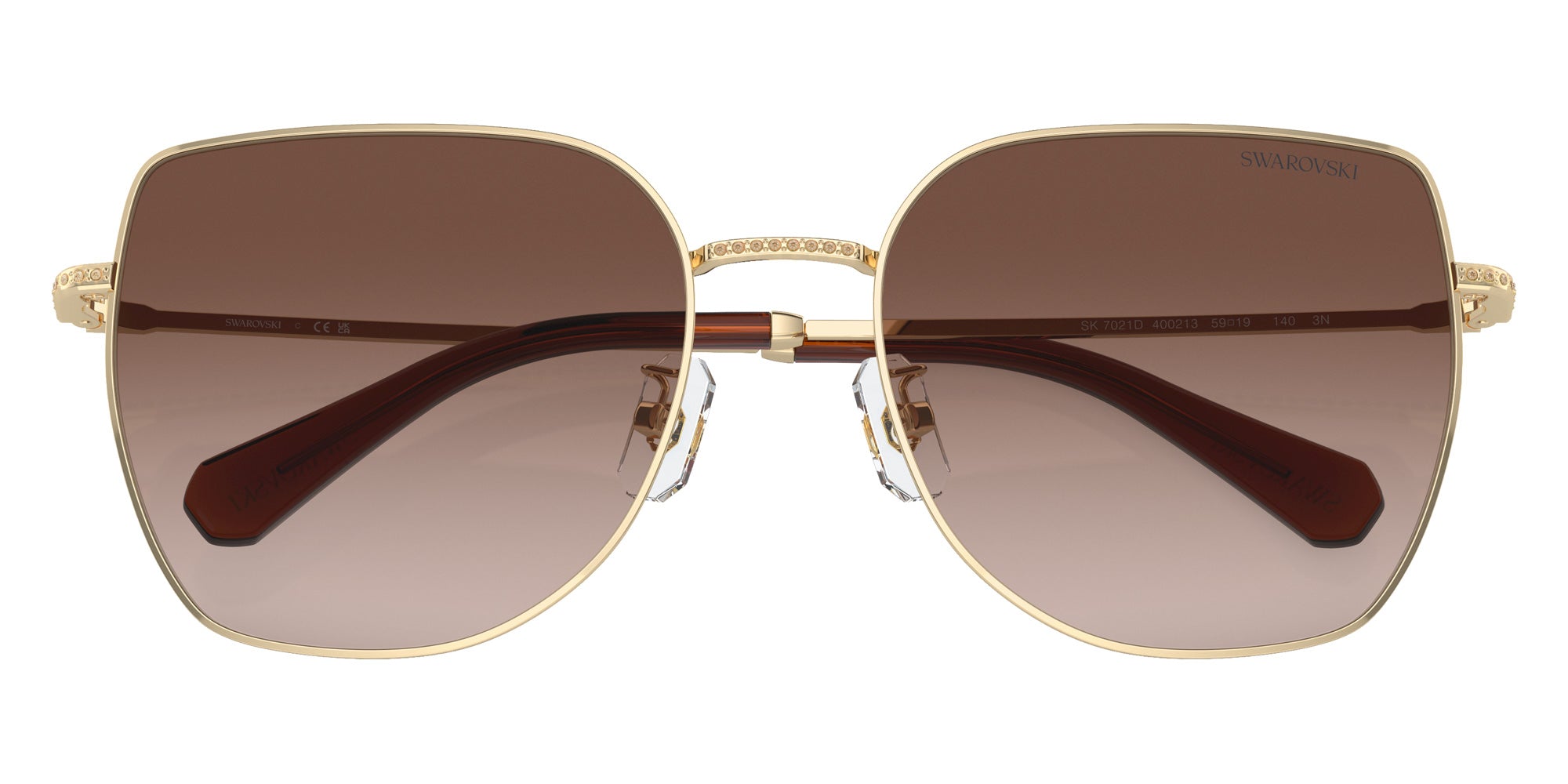 Swarovski SK7021D 400213 59 - Pale Gold / Gradient Brown #id:sk7021d400213_s:100120