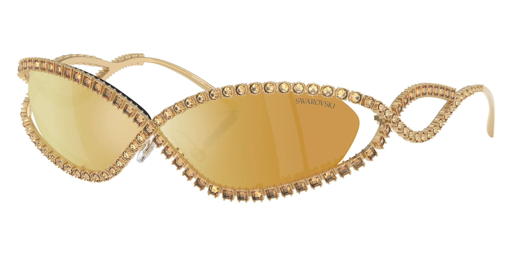 Swarovski SK7024 40047P 65 - Gold / Brown Mirrored Gold #id:sk702440047p_s:102105