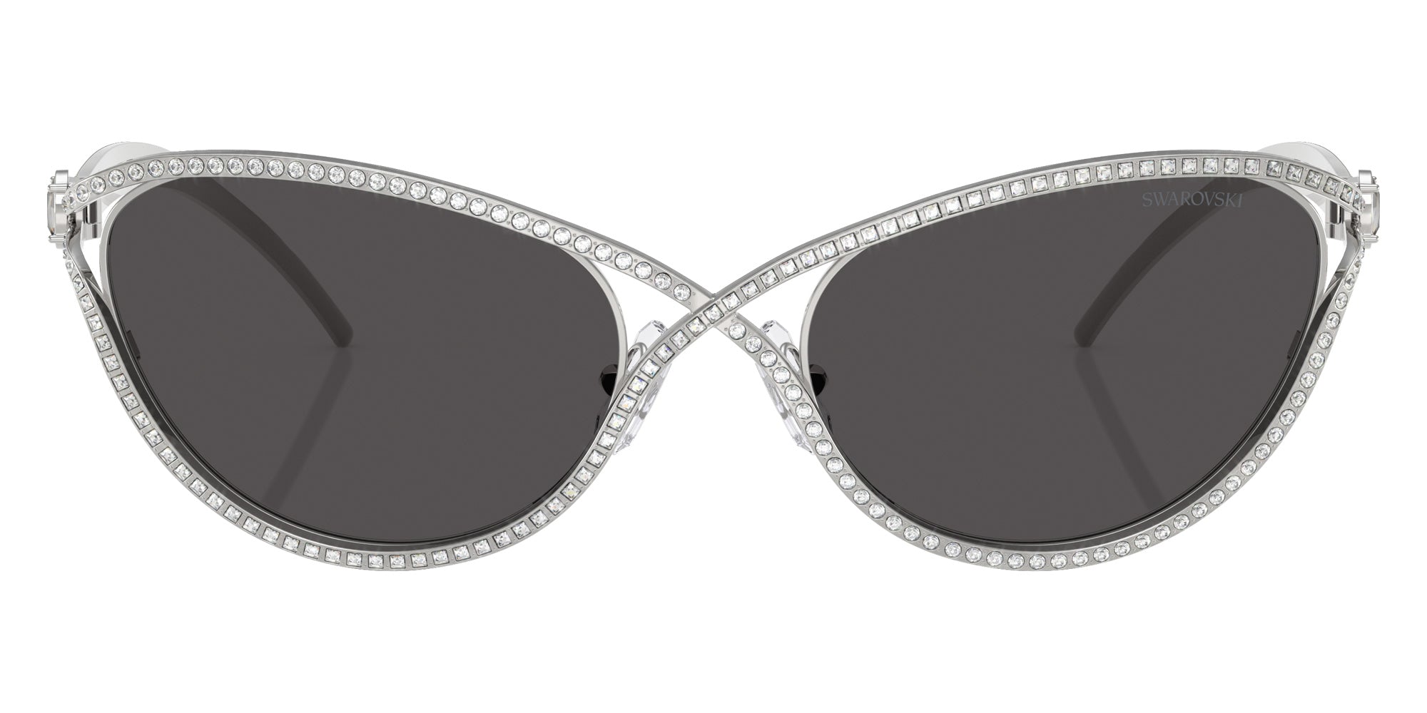 Swarovski SK7025 400187 58 - Silver / Dark Gray #id:sk7025400187_s:100100