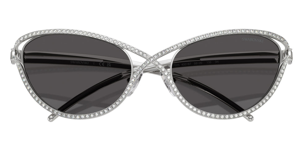 Swarovski SK7025 400187 58 - Silver / Dark Gray #id:sk7025400187_s:100120