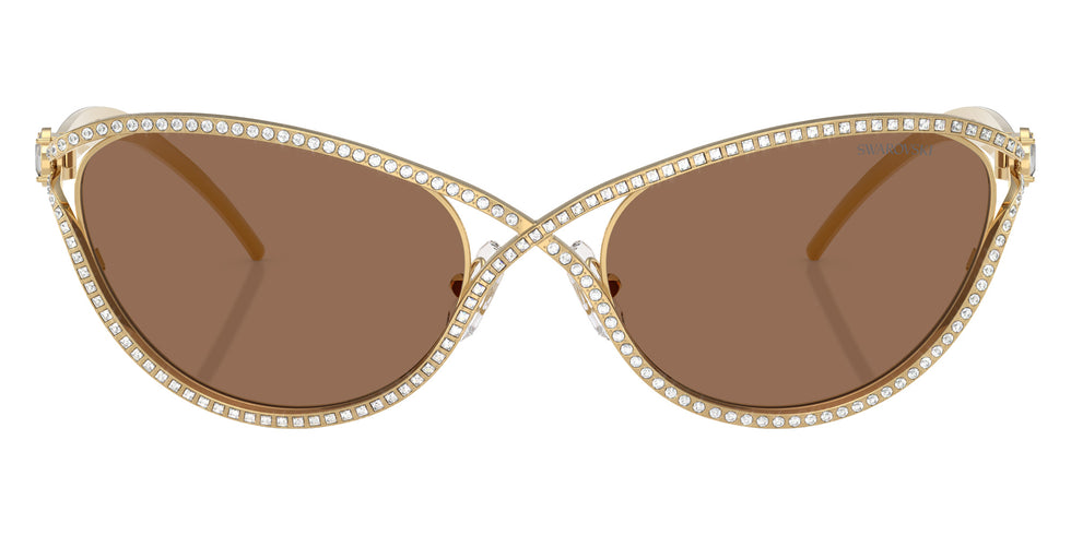 Swarovski SK7025 400473 58 - Gold / Dark Brown #id:sk7025400473_s:102100
