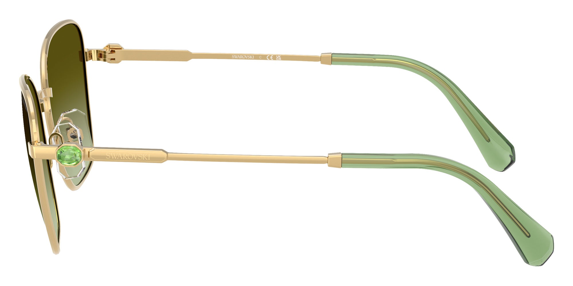 Swarovski SK7029 4004E8 55 - Gold / Green Gradient Brown #id:sk70294004e8_s:108110