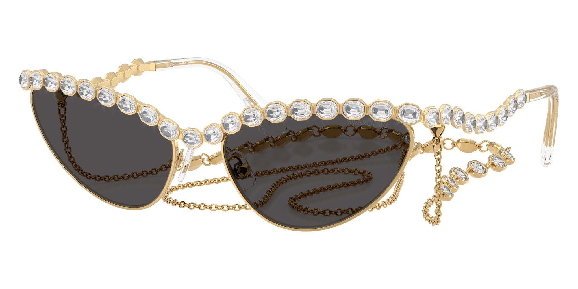 Swarovski SK7030 403987 59 - Gold / Dark Gray #id:sk7030403987_s:106105