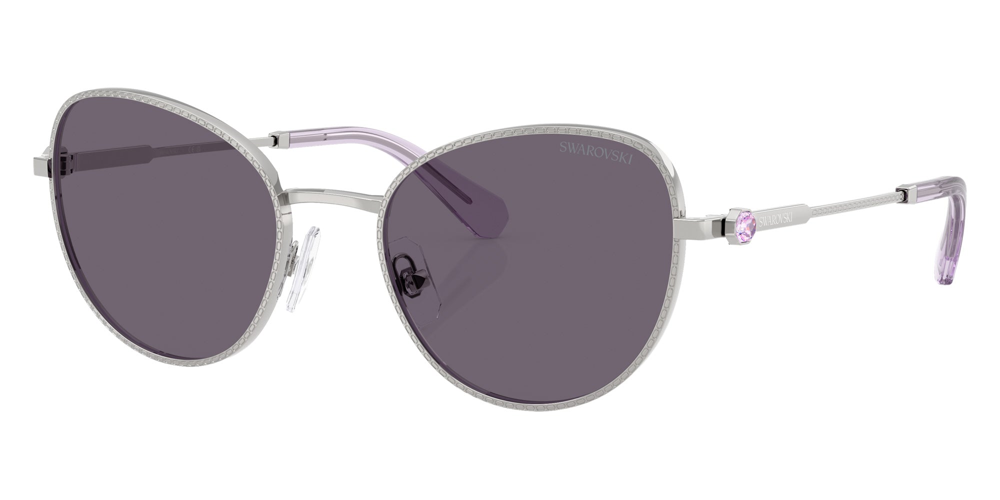 Swarovski SK7032 40011A 54 - Silver / Violet #id:sk703240011a_s:100105