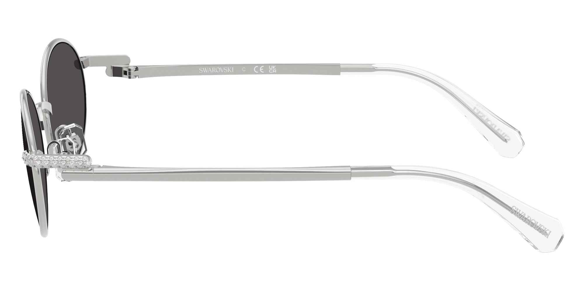 Swarovski SK7033 400187 53 - Silver / Dark Gray #id:sk7033400187_s:100110