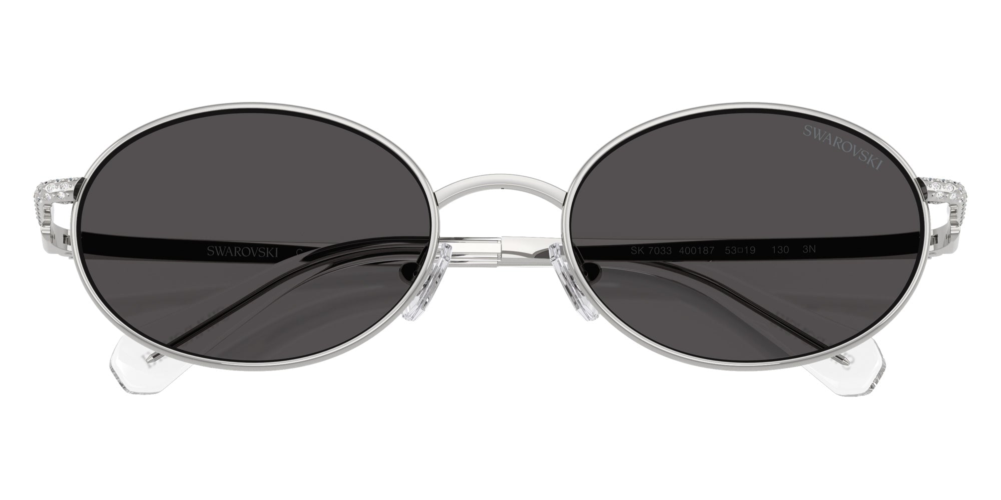 Swarovski SK7033 400187 53 - Silver / Dark Gray #id:sk7033400187_s:100120