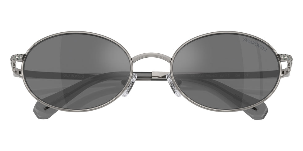 Swarovski SK7033 40096G 53 - Gunmetal / Gray Mirrored Black #id:sk703340096g_s:106120