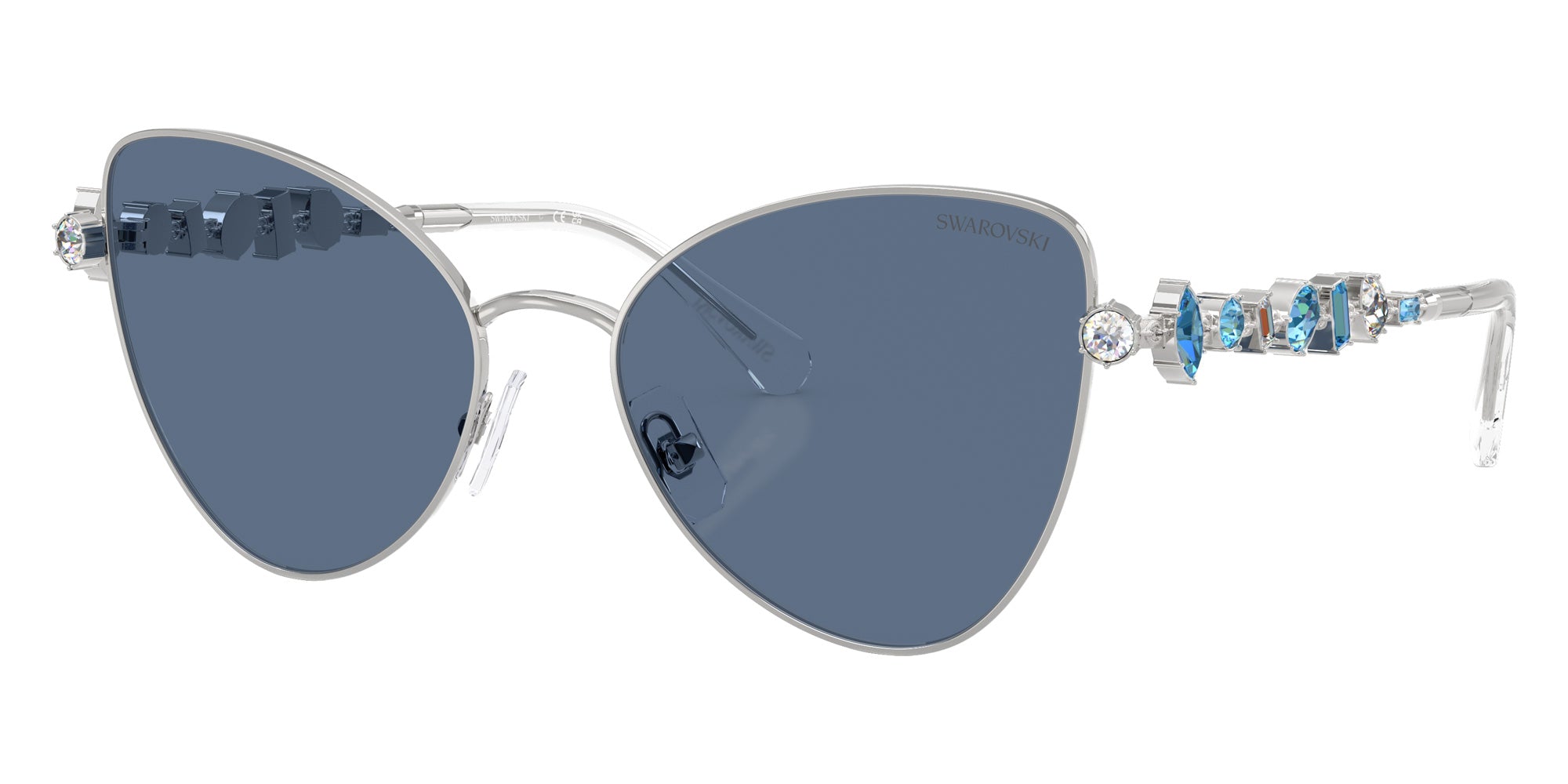 Swarovski SK7034 401A80 56 - Silver / Dark Blue #id:sk7034401a80_s:100105