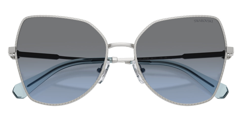 Swarovski SK7037 40018F 58 - Silver / Blue Gradient Gray #id:sk703740018f_s:100120