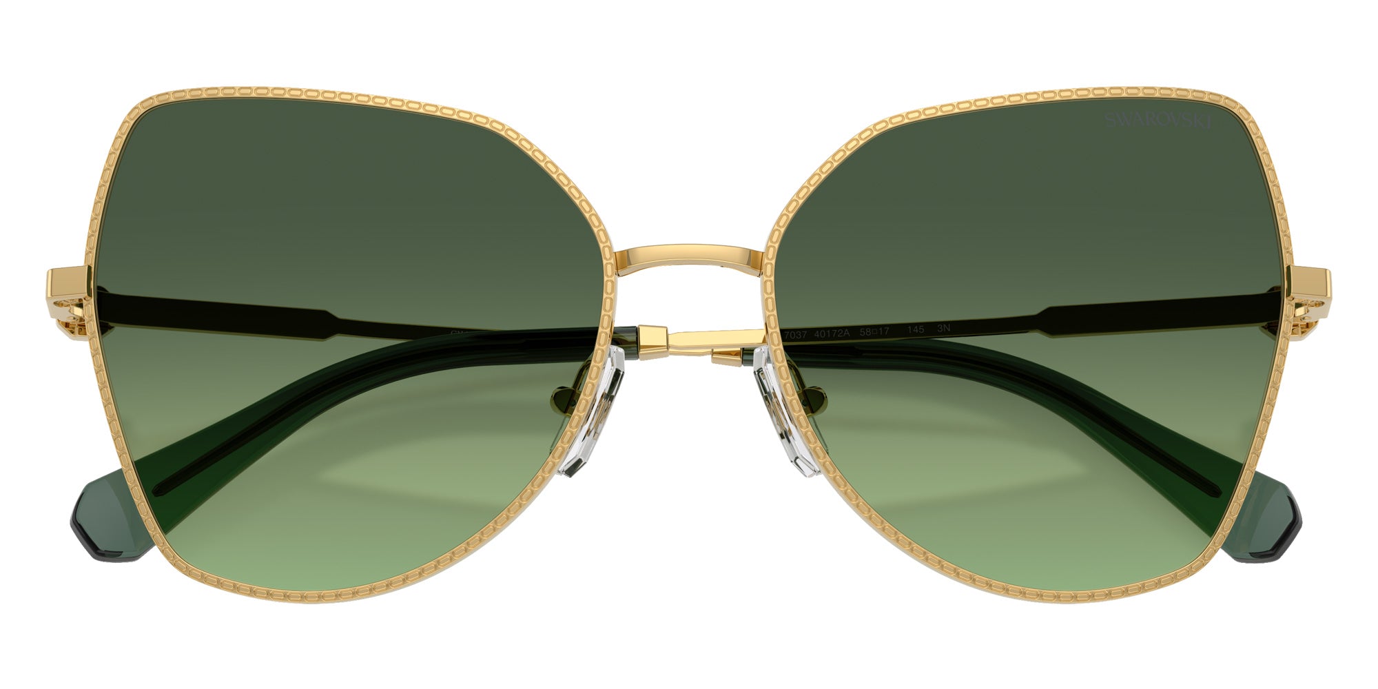 Swarovski SK7037 40172A 58 - Gold / Gradient Green #id:sk703740172a_s:106120