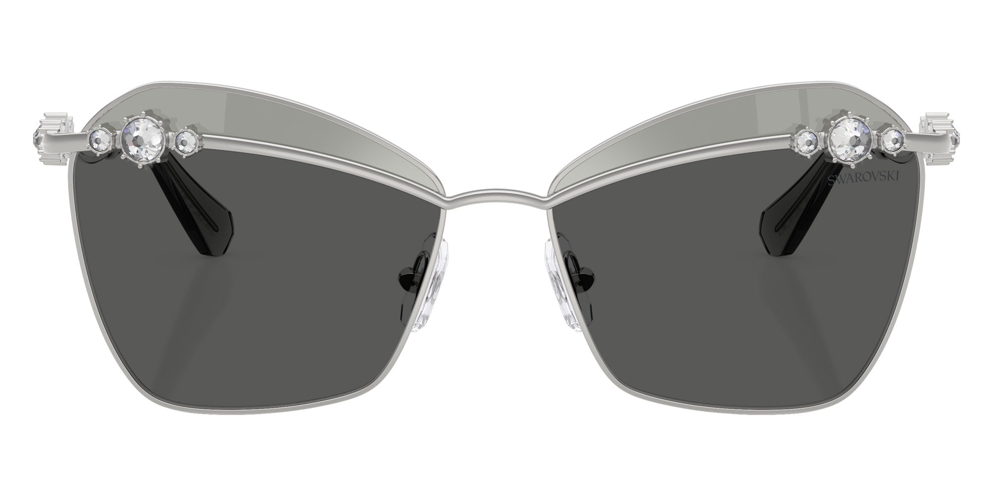 Swarovski SK7040 4001AL 57 - Silver / Gray Tampo Swarovski Gold Mirrored #id:sk70404001al_s:100100
