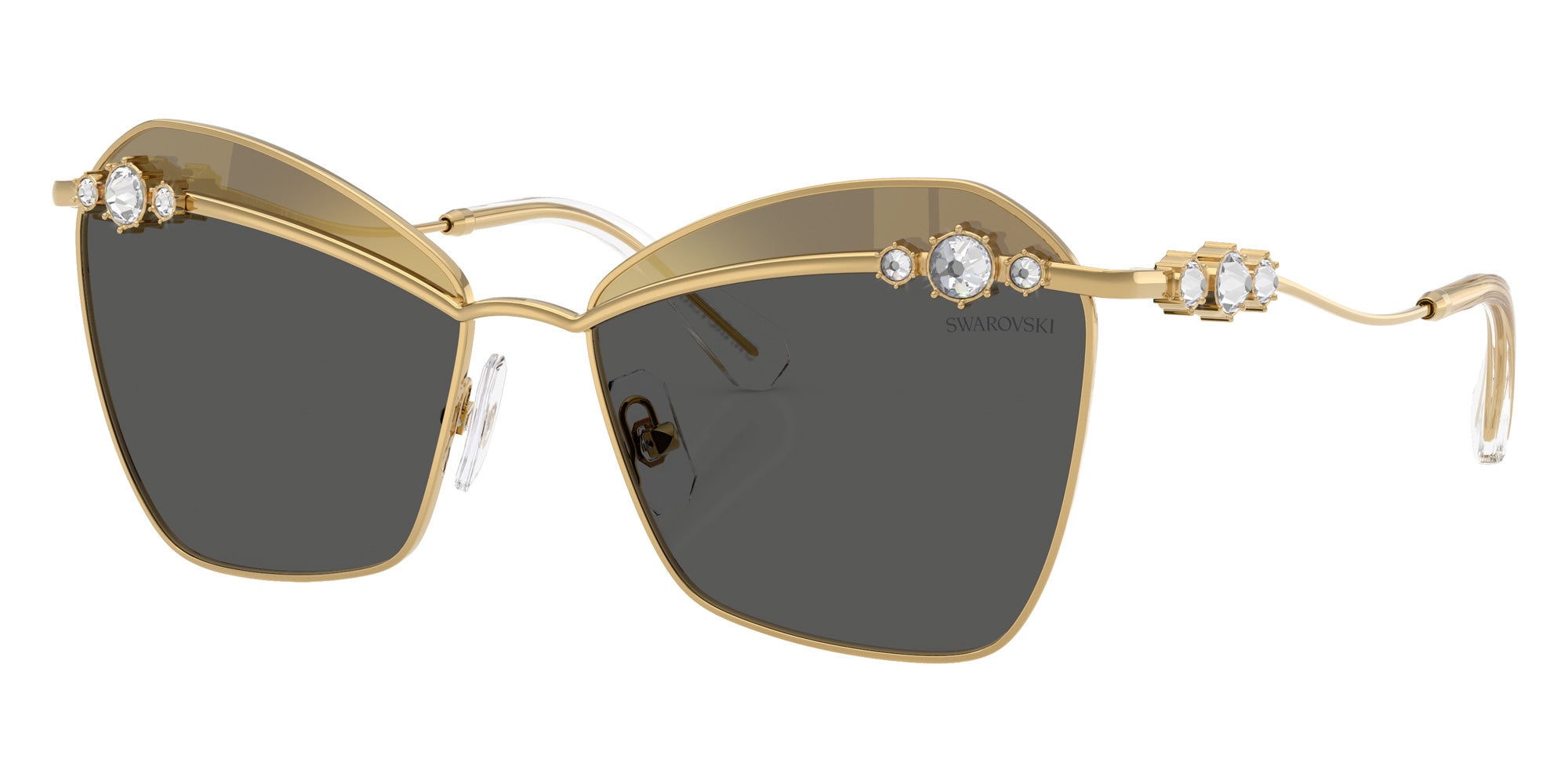 Swarovski SK7040 4004/L 57 - Gold / Gray Tampo Swarovski Gold Mirrored #id:sk70404004l_s:102105