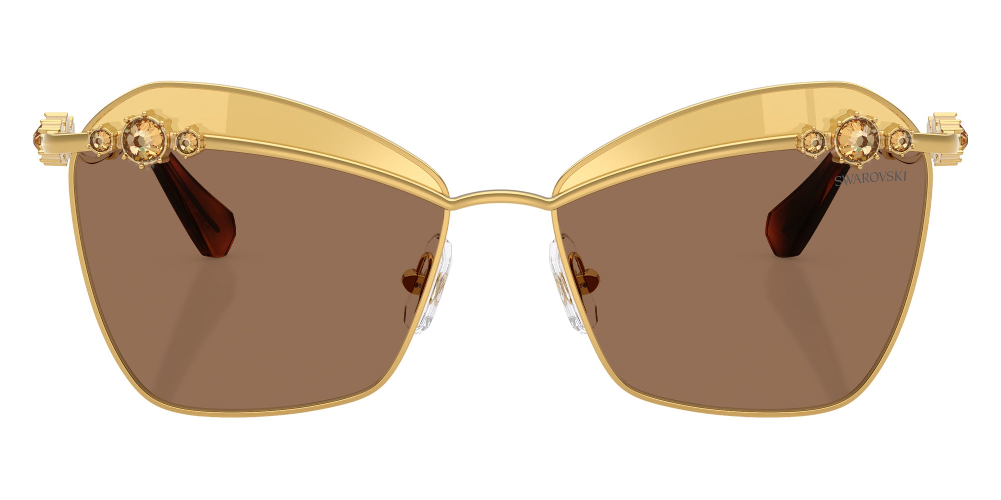 Swarovski SK7040 4007TO 57 - Yellow Gold / Brown Swarovski Gold Mirrored #id:sk70404007to_s:104100