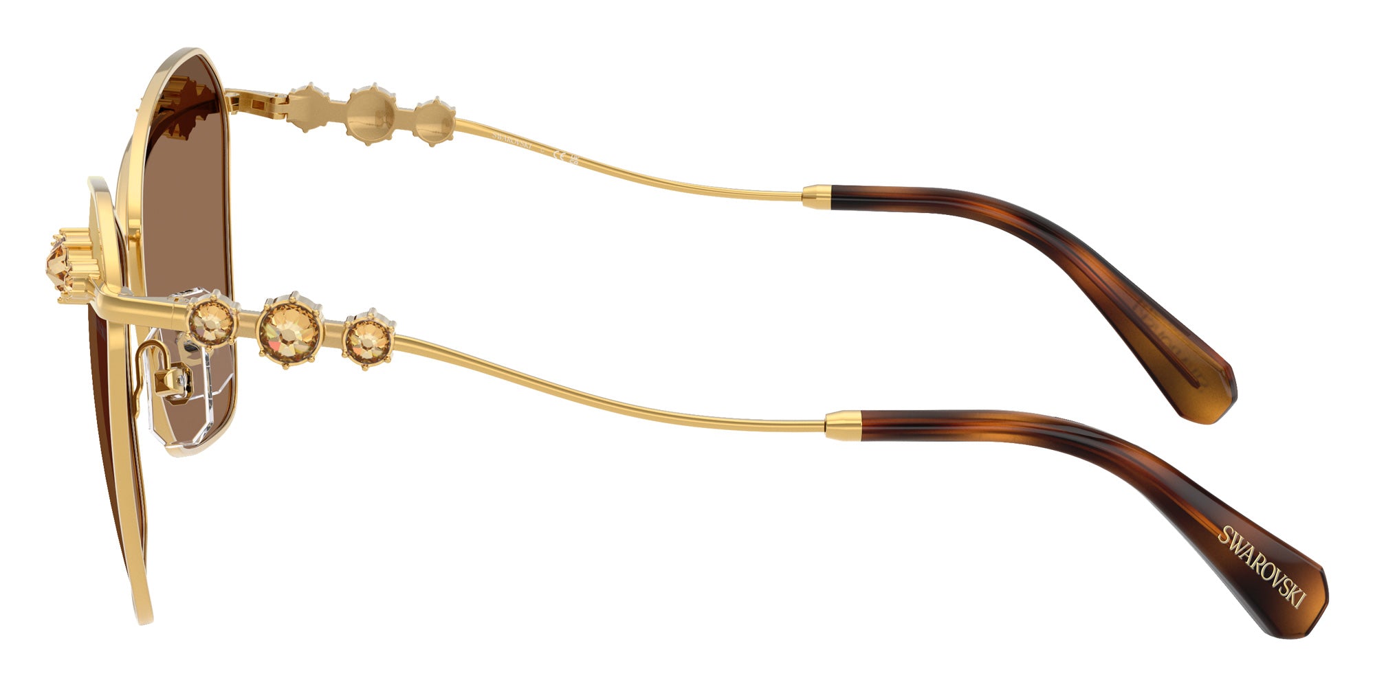 Swarovski SK7040 4007TO 57 - Yellow Gold / Brown Swarovski Gold Mirrored #id:sk70404007to_s:104110