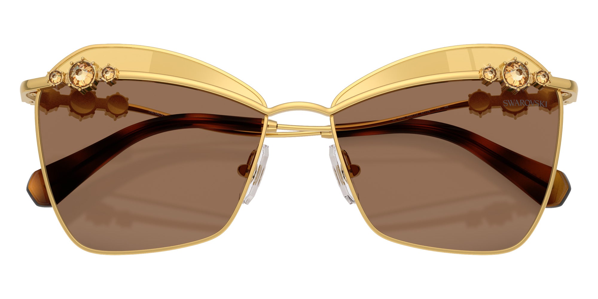 Swarovski SK7040 4007TO 57 - Yellow Gold / Brown Swarovski Gold Mirrored #id:sk70404007to_s:104120