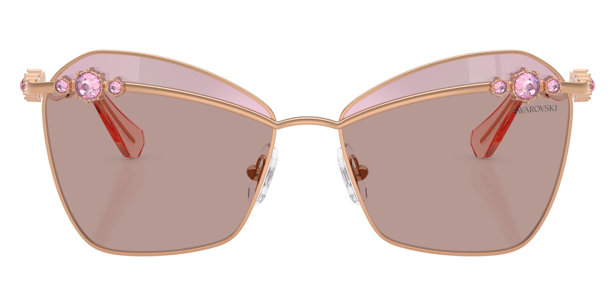 Swarovski SK7040 401461 57 - Rose Gold / Purple Brown Tampo Swarovski Pink Mirrored #id:sk7040401461_s:106100