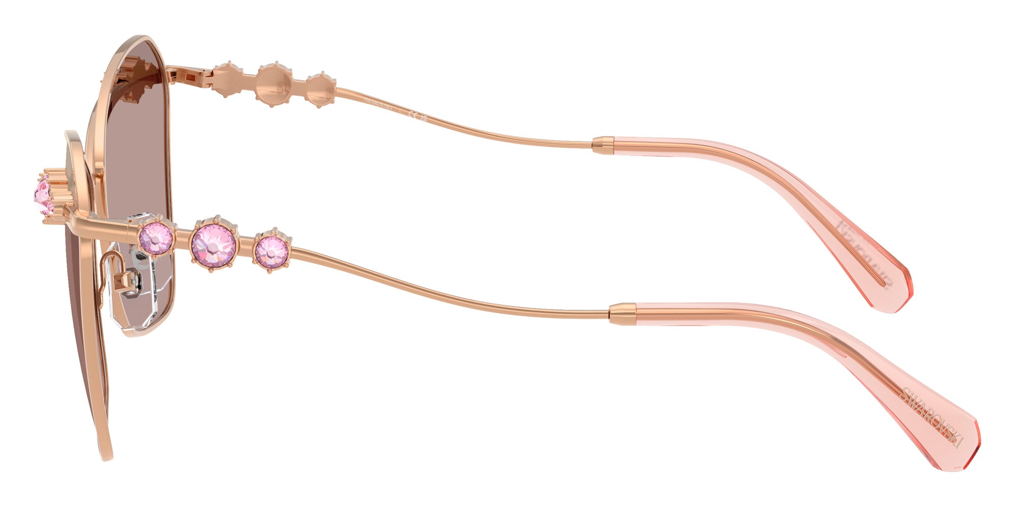 Swarovski SK7040 401461 57 - Rose Gold / Purple Brown Tampo Swarovski Pink Mirrored #id:sk7040401461_s:106110