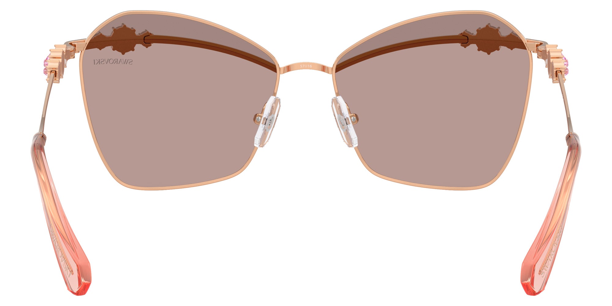 Swarovski SK7040 401461 57 - Rose Gold / Purple Brown Tampo Swarovski Pink Mirrored #id:sk7040401461_s:106115