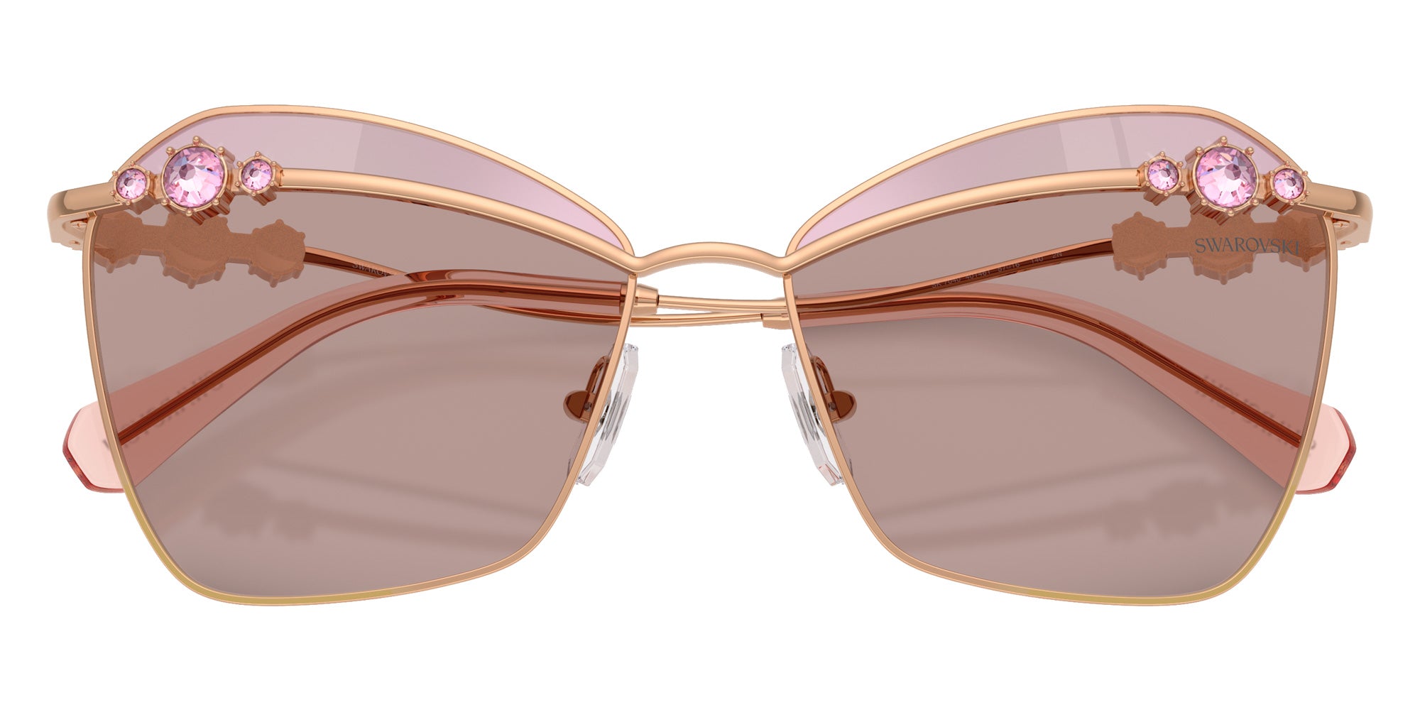 Swarovski SK7040 401461 57 - Rose Gold / Purple Brown Tampo Swarovski Pink Mirrored #id:sk7040401461_s:106120