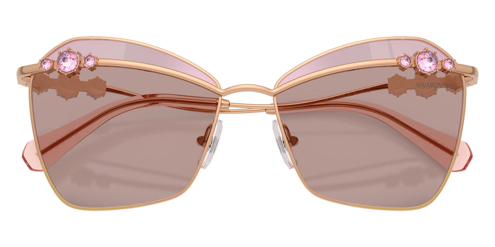 Swarovski SK7040 401461 57 - Rose Gold / Purple Brown Tampo Swarovski Pink Mirrored #id:sk7040401461_s:106120