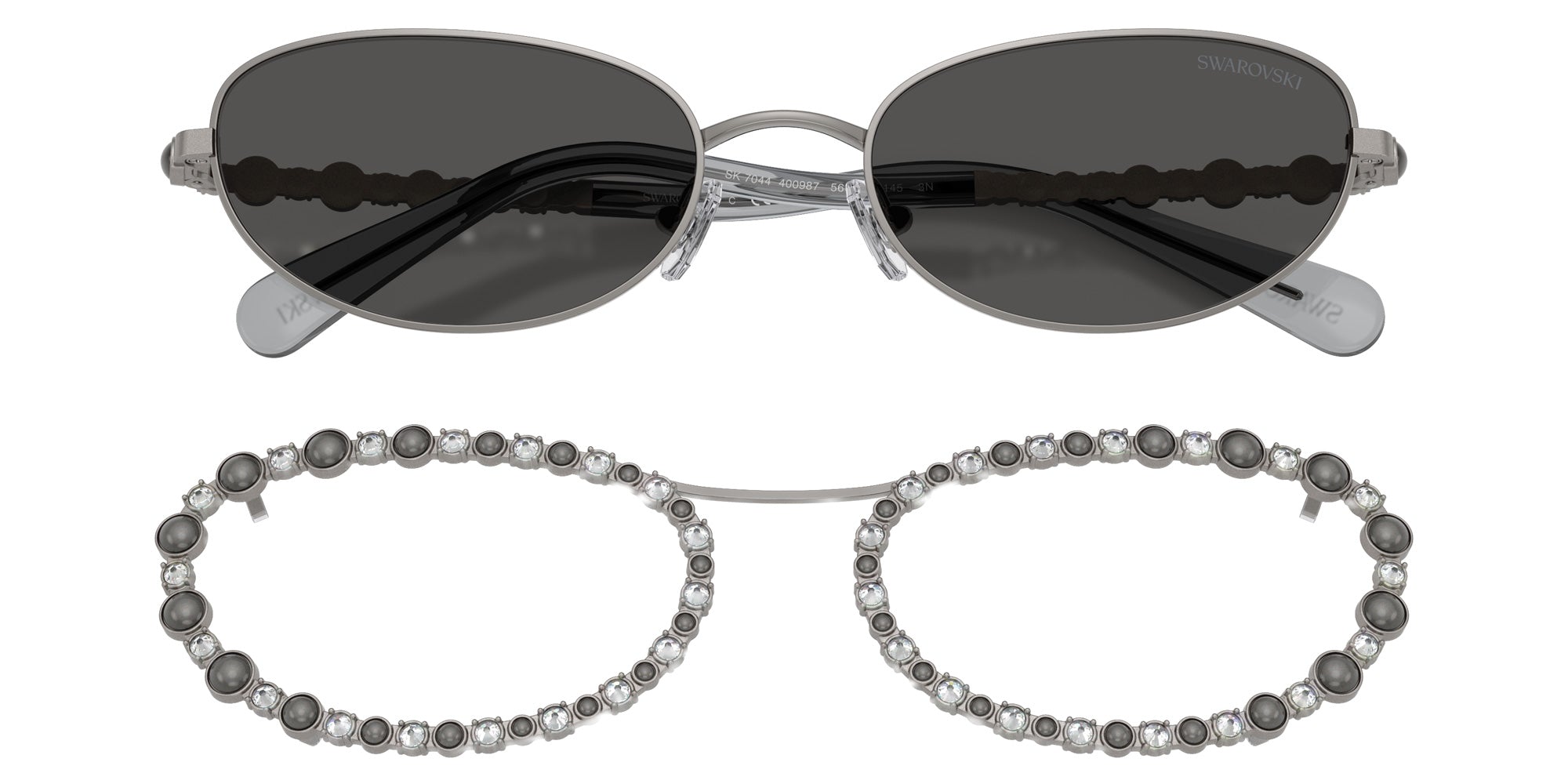Swarovski SK7044 400987 56 - Gunmetal #id:sk7044400987_s:104120