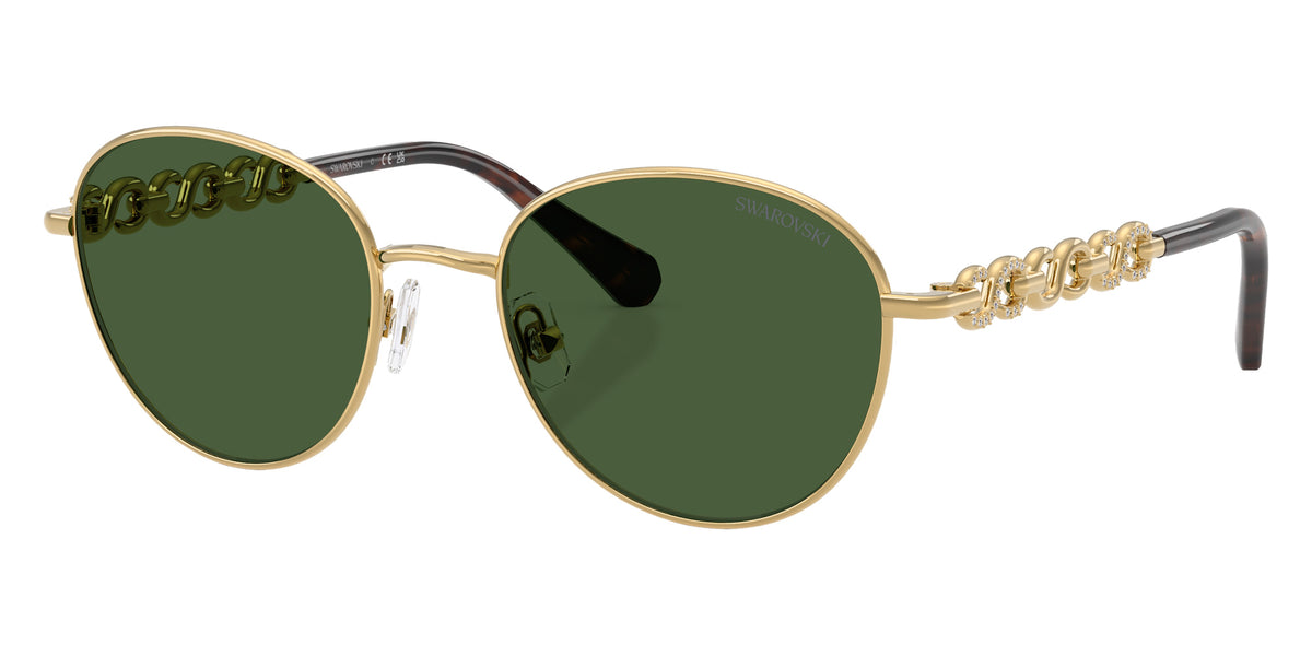Swarovski SK7049 400471 52 - Gold / Dark Green #id:sk7049400471_s:102105