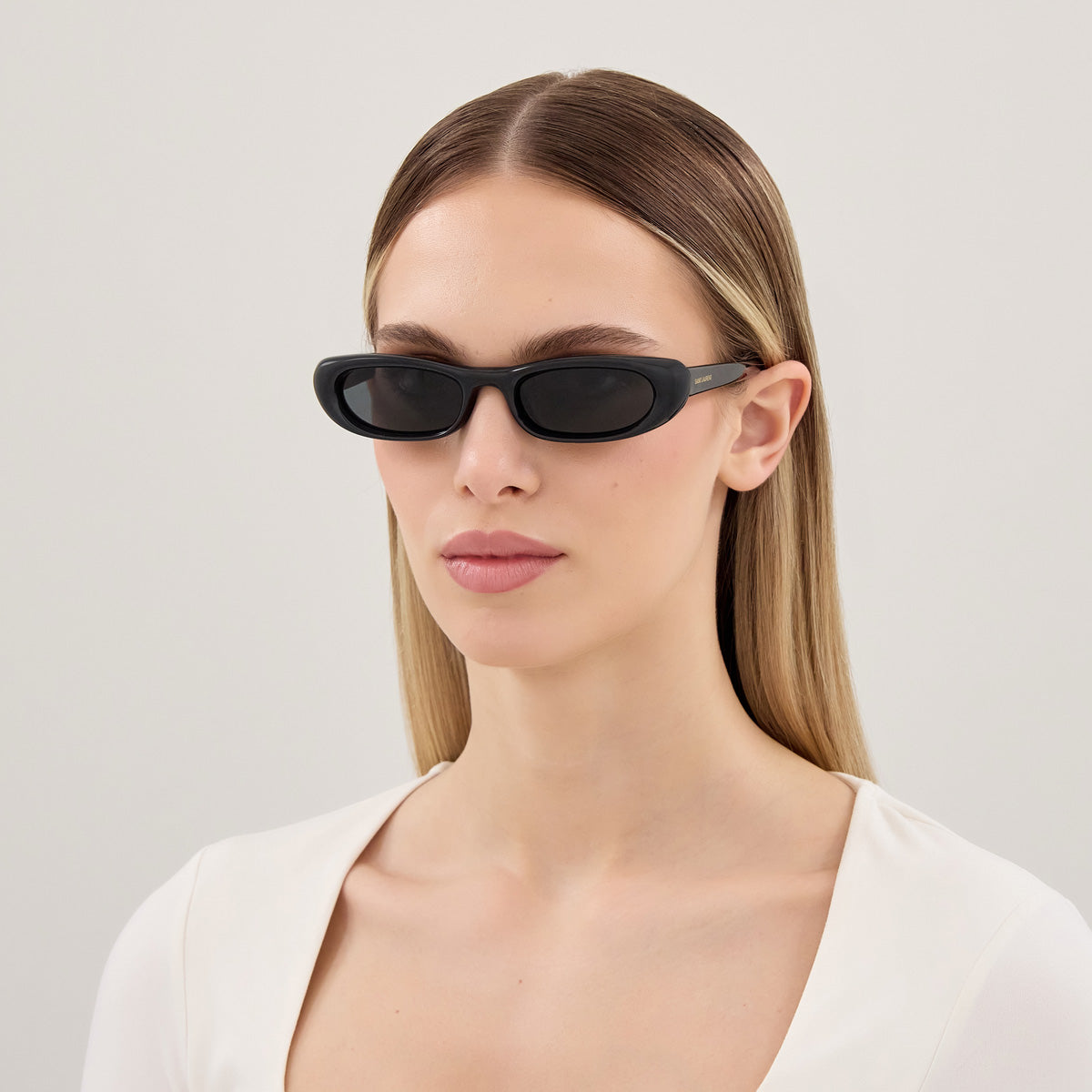 Saint Laurent SL 557 SHADE PLUMP 001 53 - Black / Black #id:sl557shadeplump001_s:100115