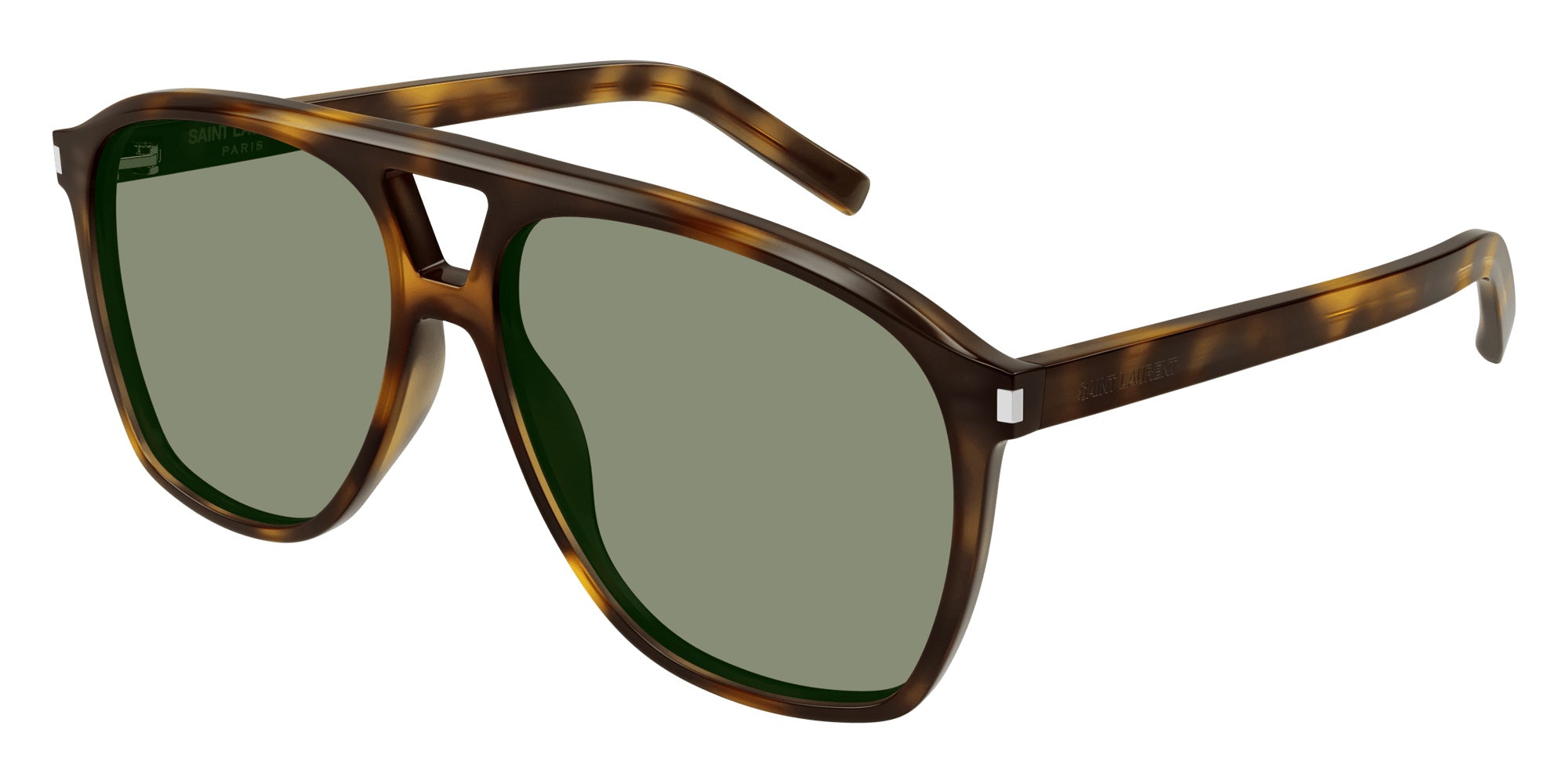 Saint Laurent SL 596 DUNE 002 58 - Havana / Green #id:sl596dune002_s:100105