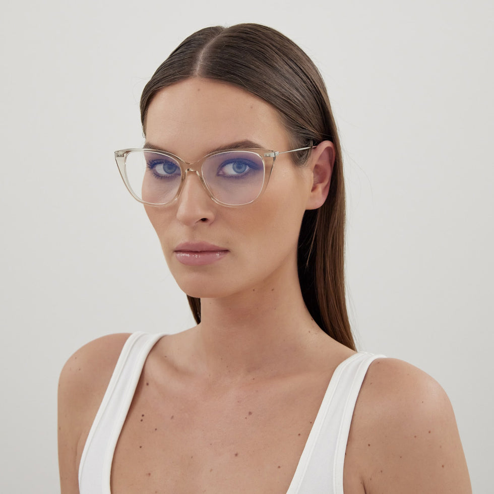 Saint Laurent SL 627 003 54 - Beige/Silver #id:sl627003_s:100115