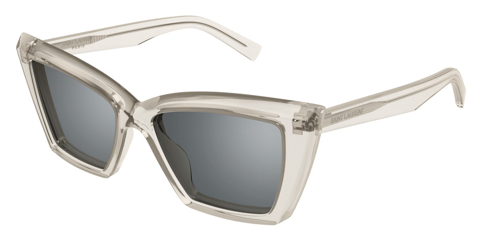 Saint Laurent SL 657/F 003 55 - Beige / Silver Mirrored #id:sl657f003_s:100105