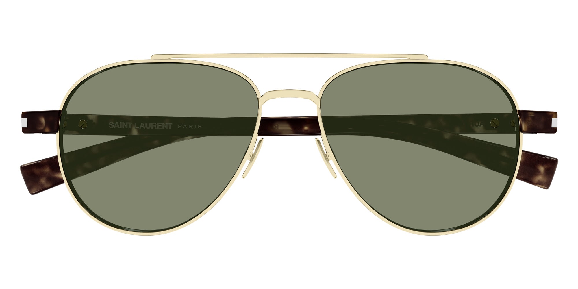 Saint Laurent SL 843 003 54 - Gold/Havana / Green #id:sl843003_s:104100