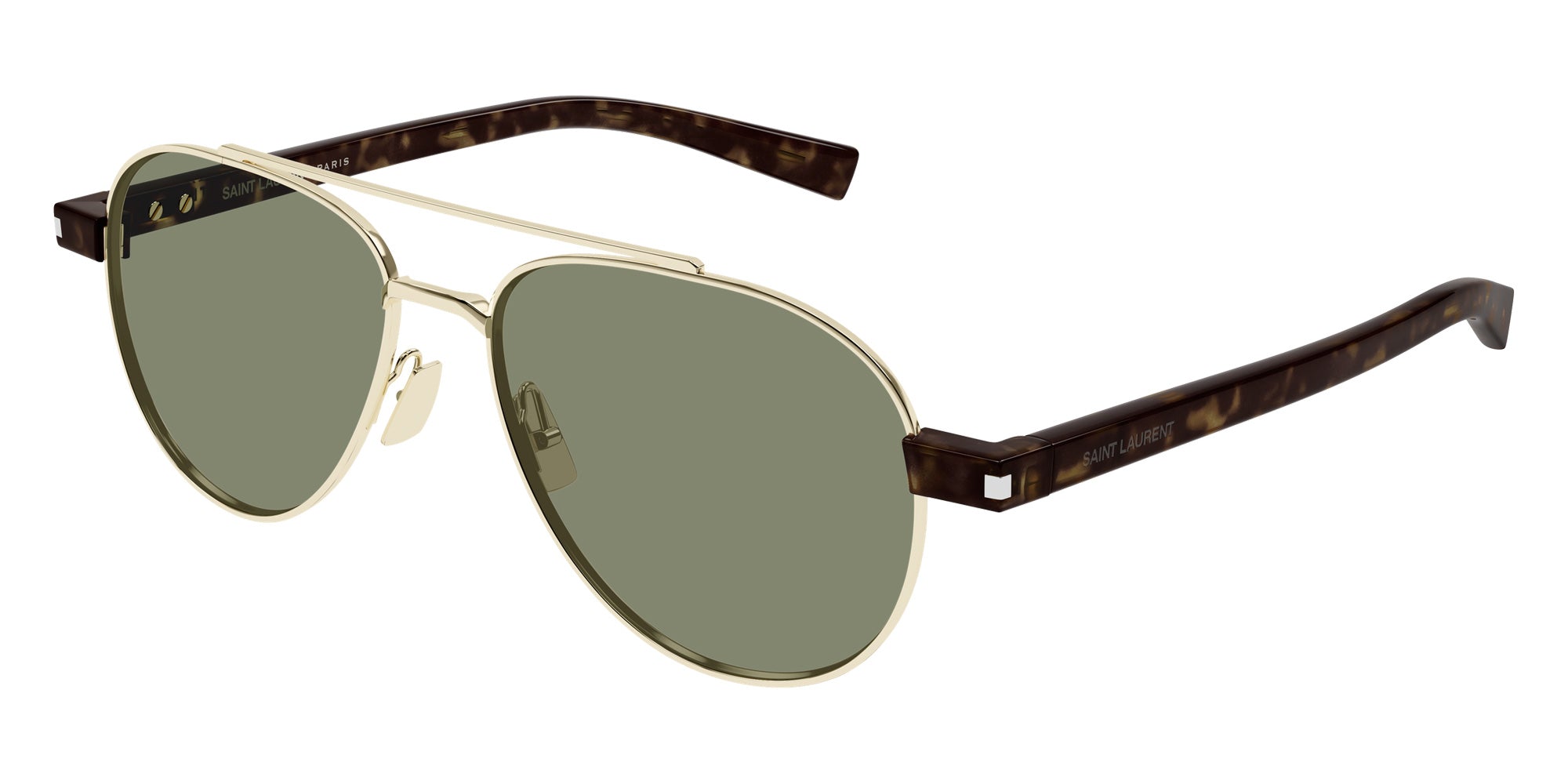 Saint Laurent SL 843 003 54 - Gold/Havana / Green #id:sl843003_s:104105
