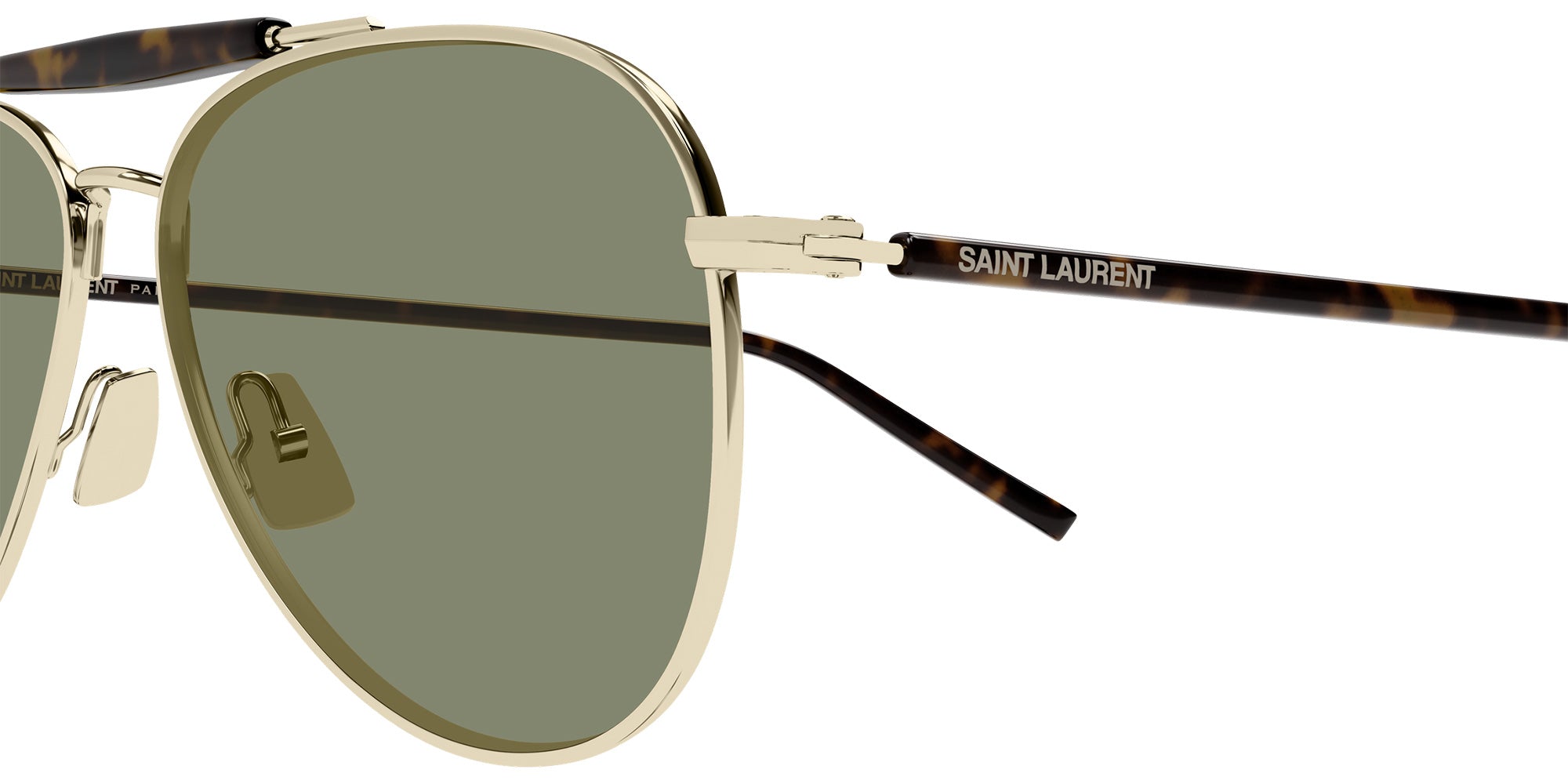 Saint Laurent SL 864 003 57 - Gold/Havana / Green #id:sl864003_s:104110