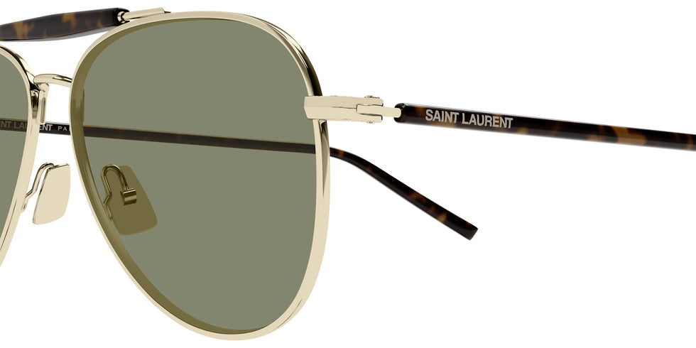 Saint Laurent SL 864 003 57 - Gold/Havana / Green #id:sl864003_s:104110