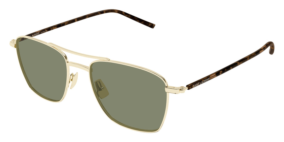Saint Laurent SL 866 003 53 - Gold/Havana / Green #id:sl866003_s:102105