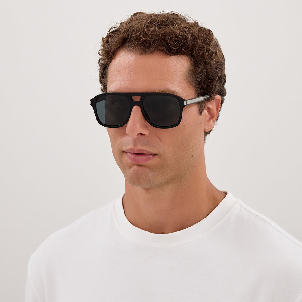 Saint Laurent SL 881 001 55 - Black/Crystal / Black #id:sl881001_s:100115