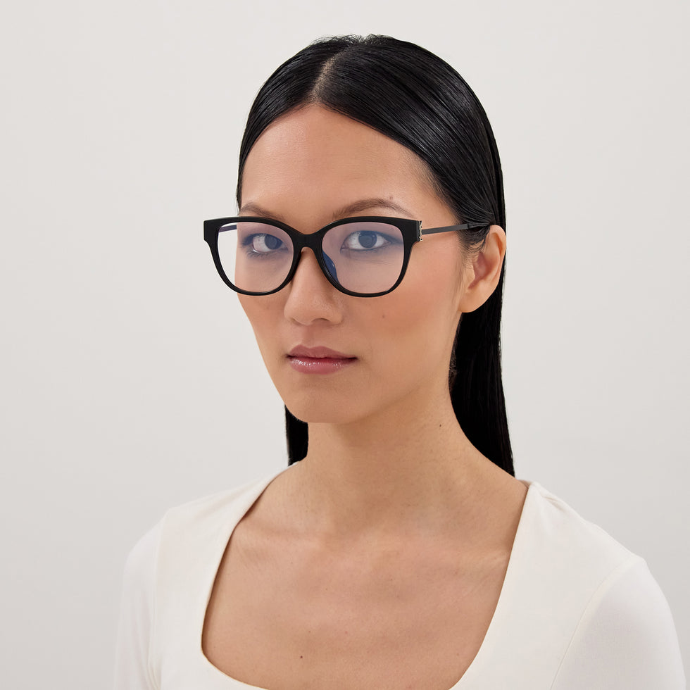 Saint Laurent SL M48O-B/FN 001 55 - Black #id:slm48obfn001_s:100115