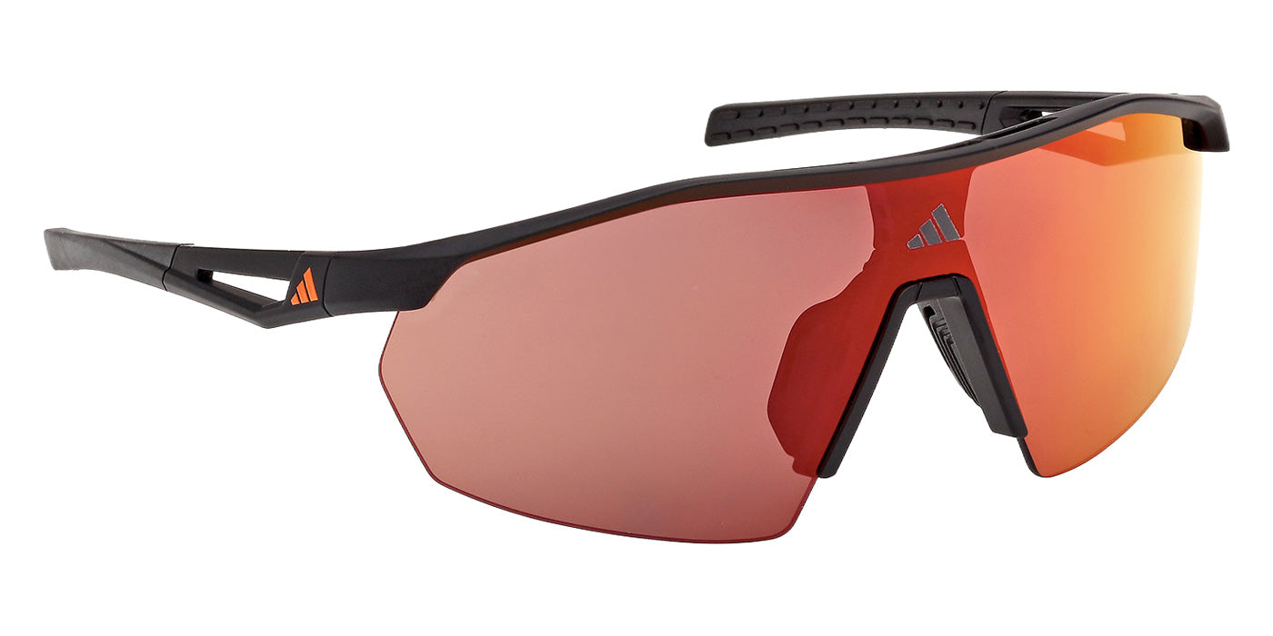 Adidas SP0116 02L 136 - Matte Black / Roviex Mirrored #id:sp011602l_s:100135