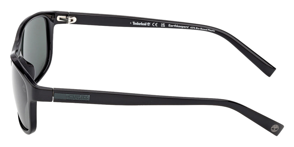 Timberland TB00057-H 01R 58 - Shiny Black / Green Polarized #id:tb00057h01r_s:100110