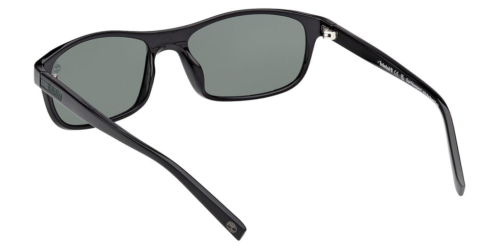Timberland TB00057-H 01R 58 - Shiny Black / Green Polarized #id:tb00057h01r_s:100115