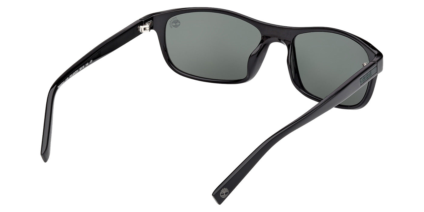Timberland TB00057-H 01R 58 - Shiny Black / Green Polarized #id:tb00057h01r_s:100125