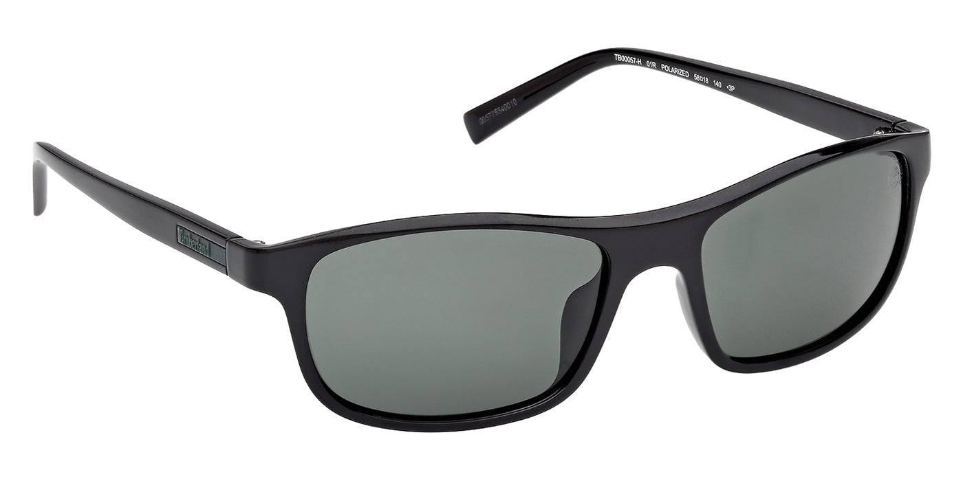 Timberland TB00057-H 01R 58 - Shiny Black / Green Polarized #id:tb00057h01r_s:100135