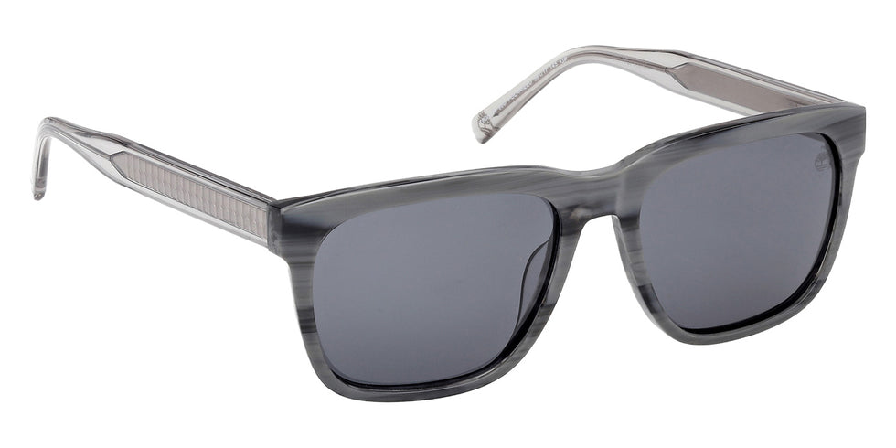 Timberland TB00059 90D 56 - Light Blue/Horn / Smoke Polarized #id:tb0005990d_s:104135