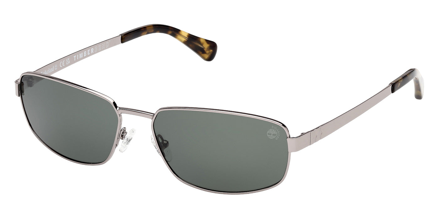 Timberland TB00066 08R 62 - Shiny Gunmetal / Green Polarized #id:tb0006608r_s:104105